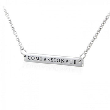 Small Straight Bar Necklace TNC430P - Jewelry